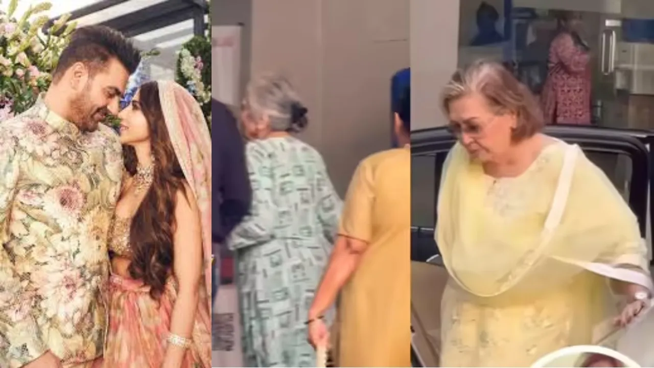 Arbaaz Khan Sshura Khan Baby Salma and Helen visited their granddaughter in hospital