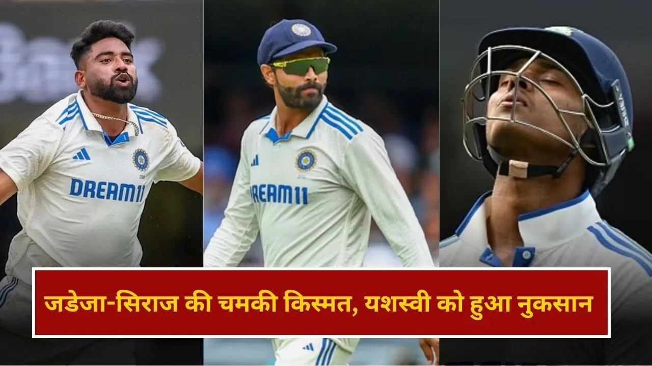 ICC टेस्ट रैंकिंग का हुआ ऐलान, जडेजा-सिराज की चमकी किस्मत, यशस्वी को हुआ नुकसान