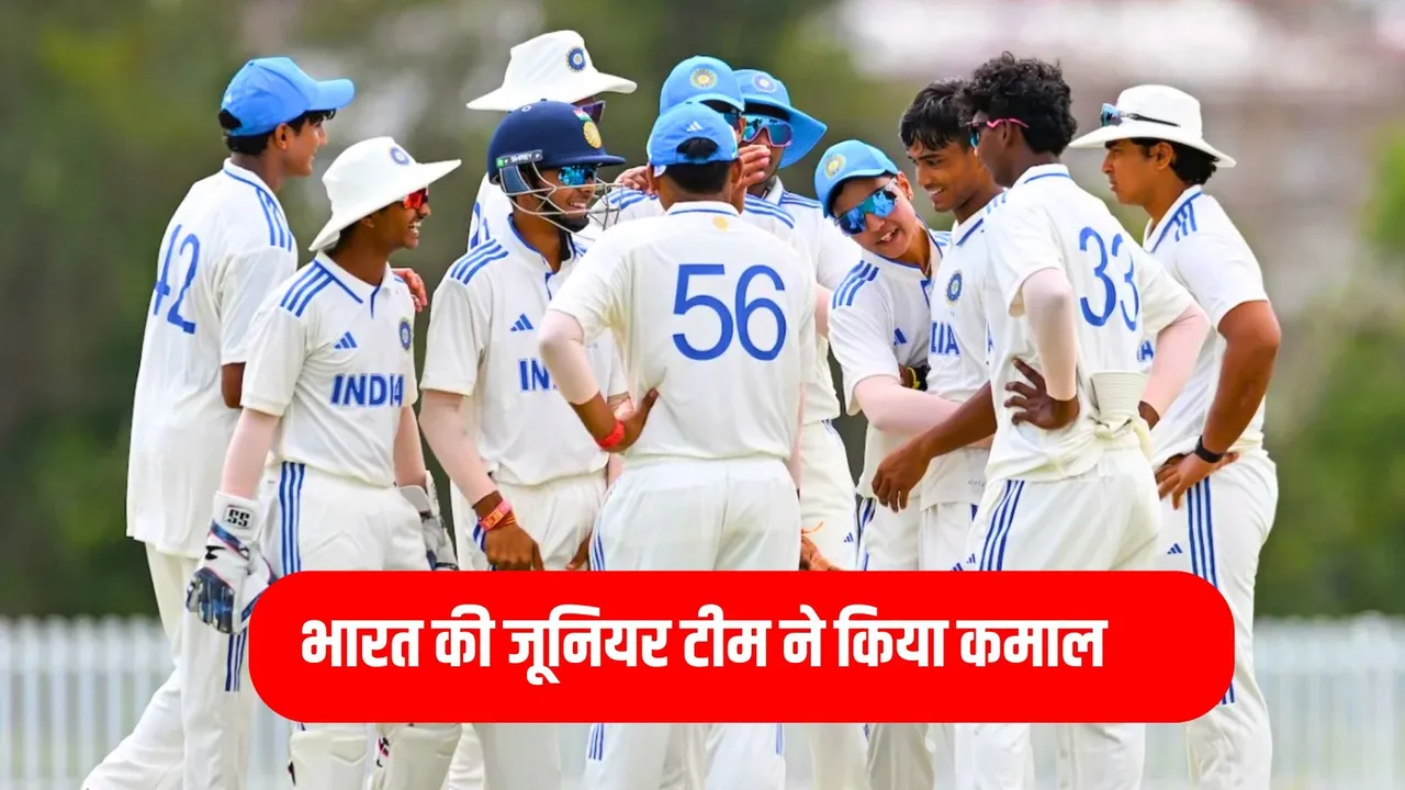Australia u19 lost 4 wickets on just 19 runs against india u19