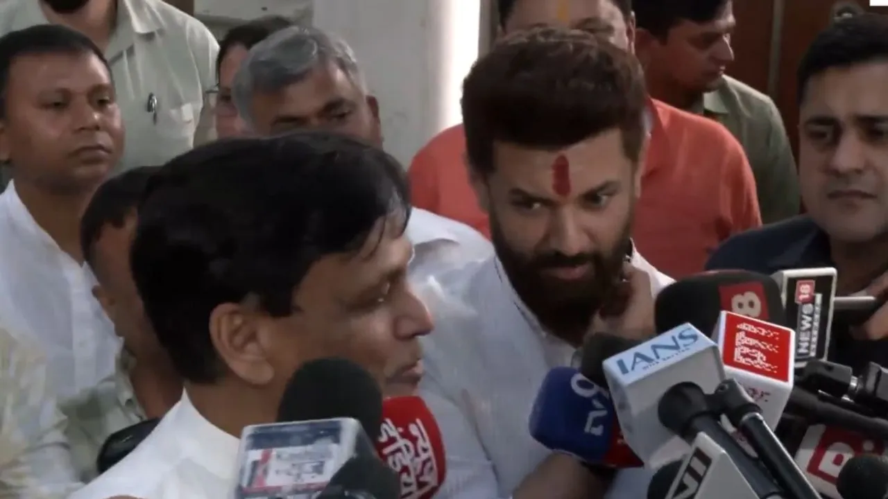 BJP leader Nityanand Rai and Union Minister Chirag Paswan