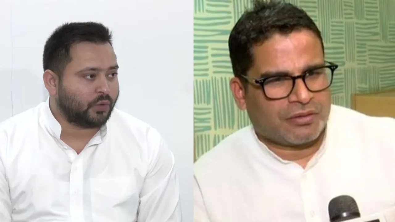 Tejashwi Yadav and prashant kishore
