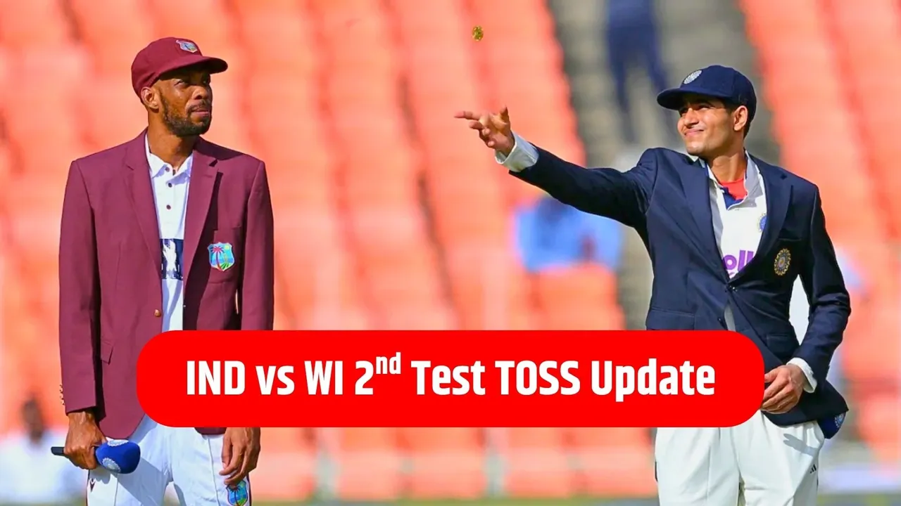 IND vs WI 2nd Test Toss Update