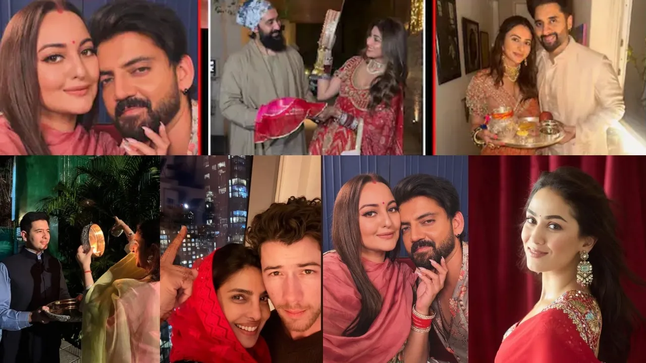 Priyanka Chopra to Parineeti Shilpa Sonakshi see Bollywood celebs karwa chauth 2025 celebration
