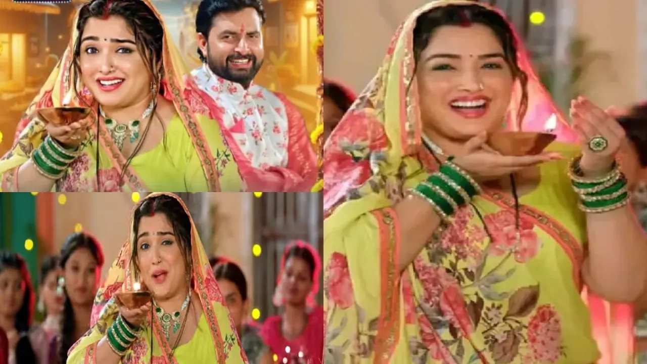 Amrapali Dubey new Diwali song Aai Hai Diwali released video viral