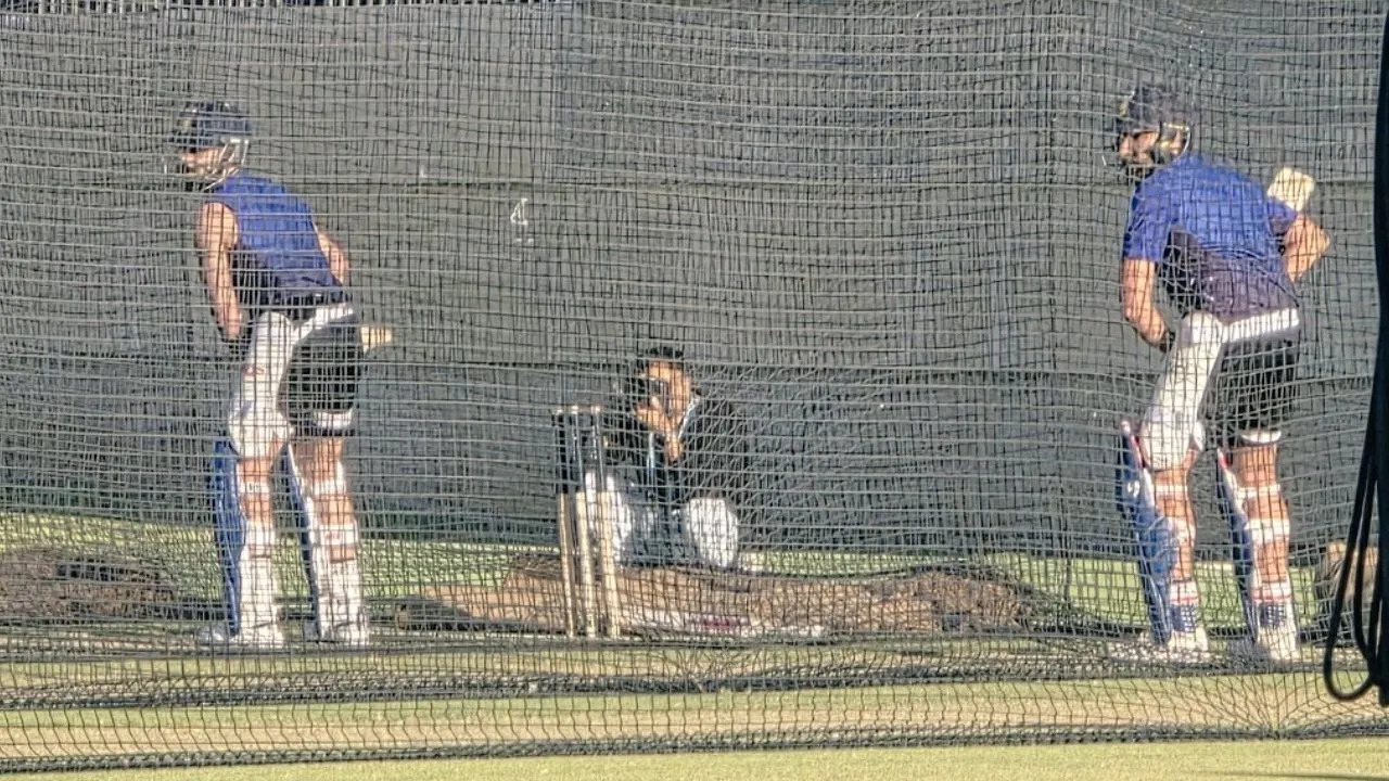 rohit sharma virat kohli practice together in australia