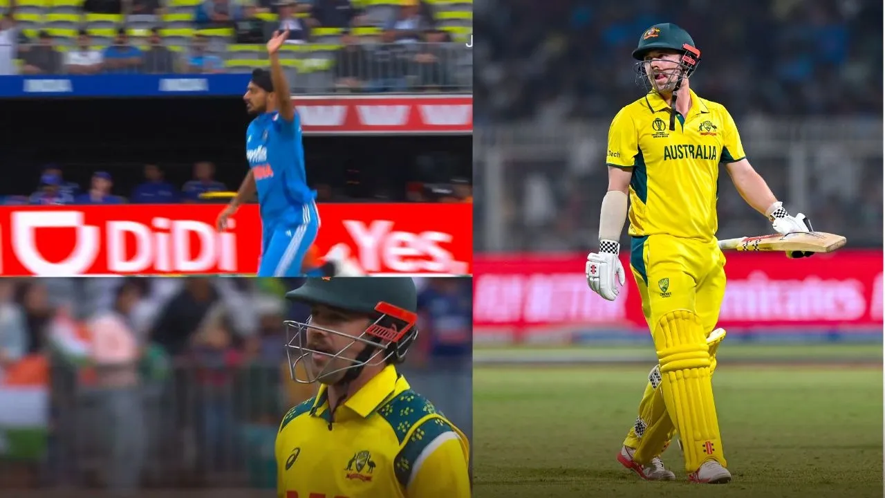 arshdeep singh took travis head wicket during IND vs AUS first odi