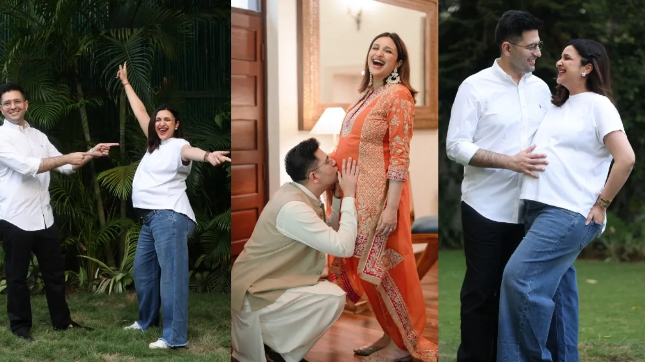 Raghav Chadha showered love on Parineeti Chopra birthday shared pictures of her baby bump photoshoot