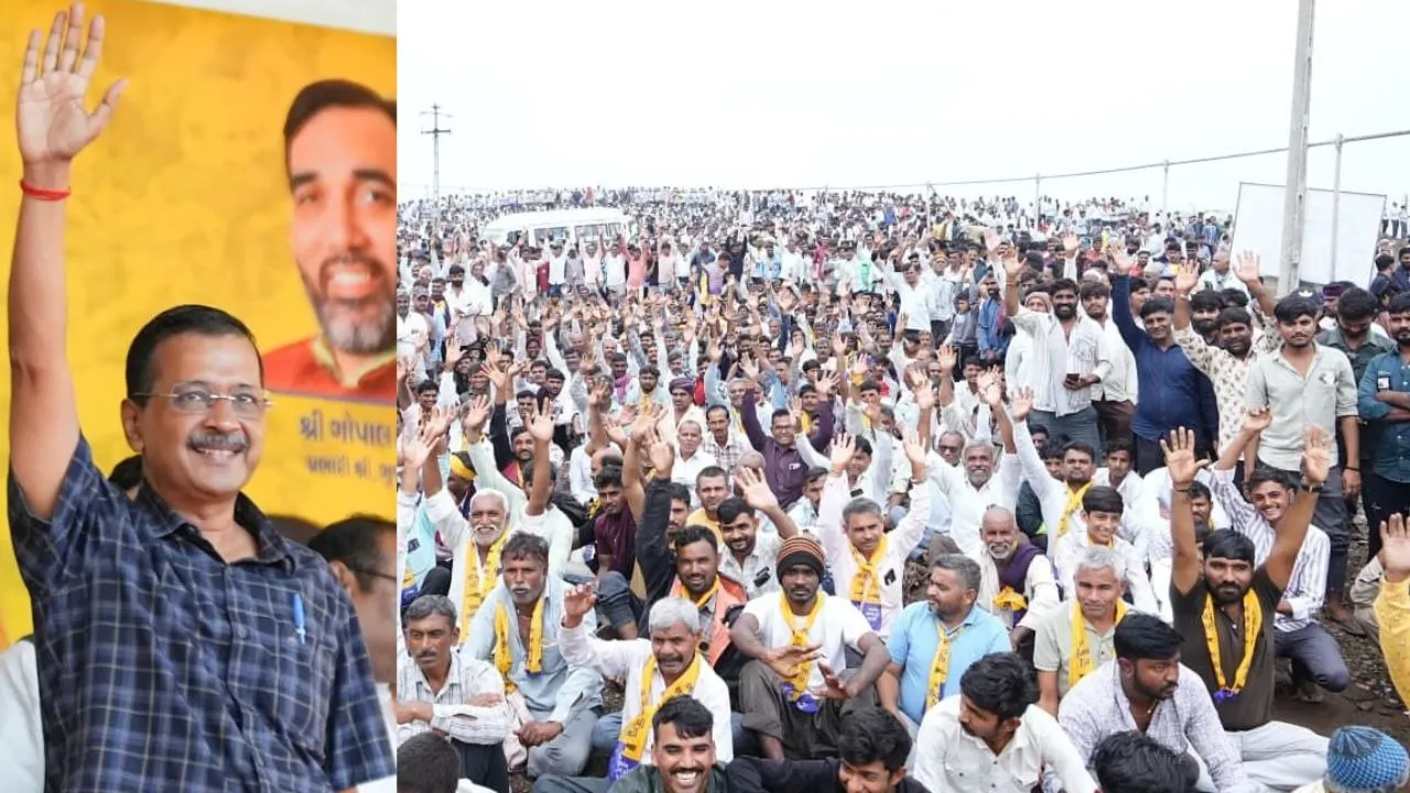 Arvind kejriwal in Gujarat