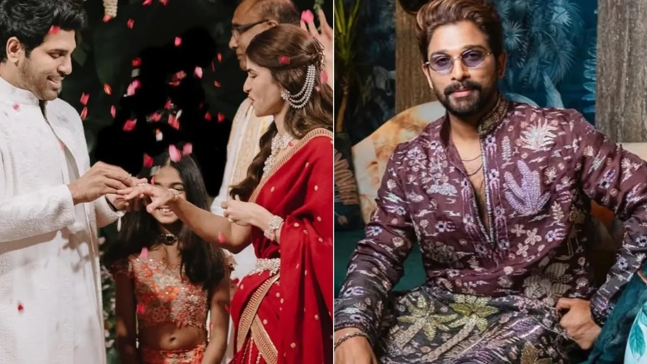 Allu Arjun brother Allu Sirish got engaged with Nayanika actor congratulated couple in special way