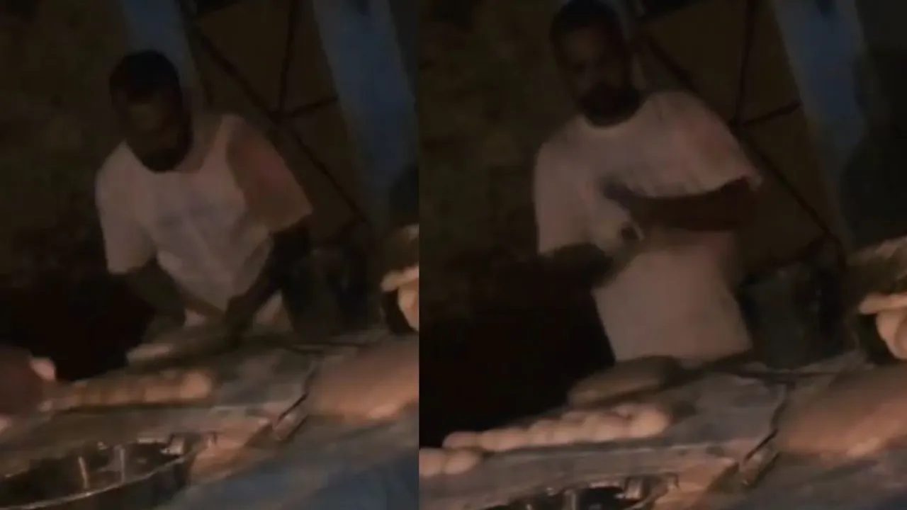 spitting bread viral video