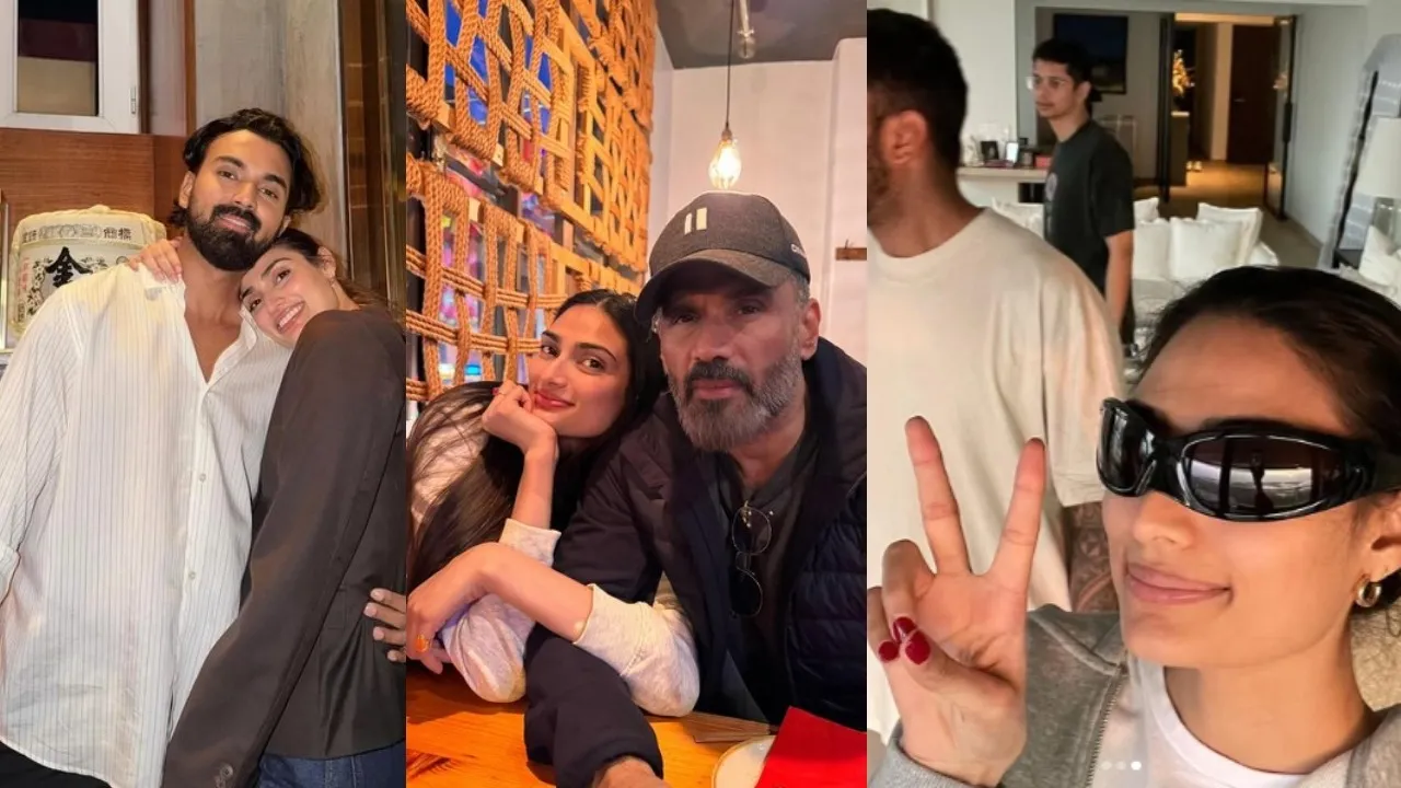 Athiya shetty celebrate 33 birthday her husband Kl rahul shares romantic photos and father suniel Sh