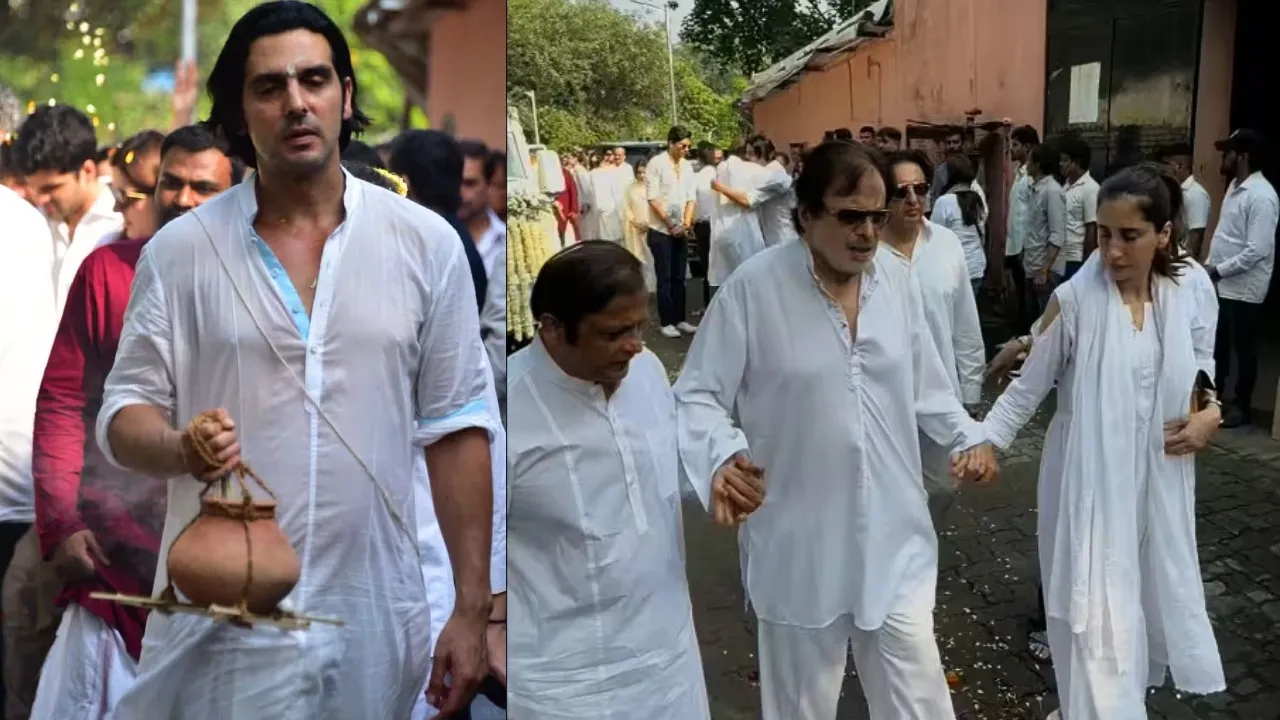 Zarine khan funeral Zayed Khan performed last rites his mother according to Hindu rituals