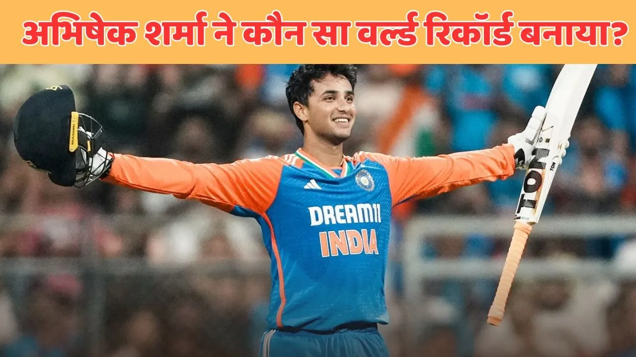 Abhishek Sharma World Record fastest batter to reach 1000 t20i runs