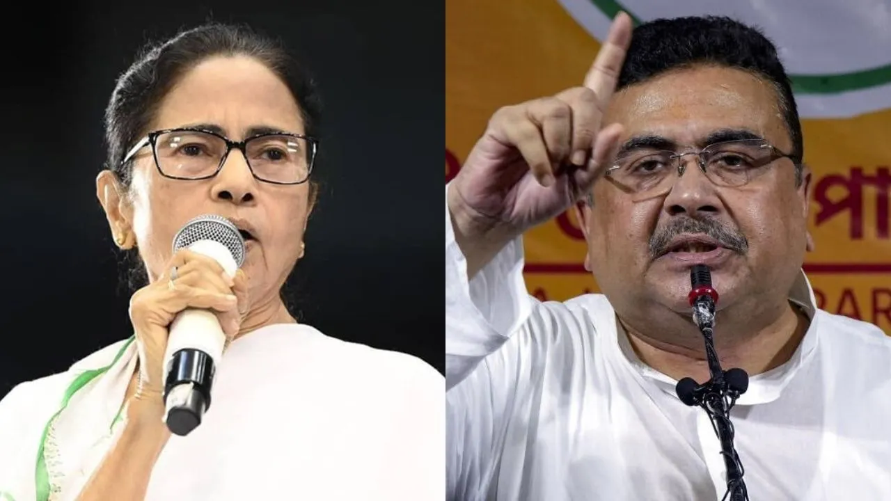 Mamata Benarjee and Suvendu adhikari