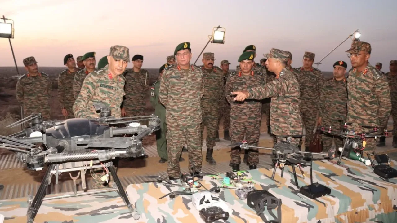Lt Gen Dhiraj Seth Reviews Konark Corps’ Combat Readiness During Exercise Akhand Prahar