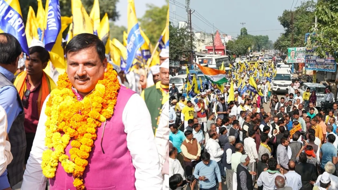 Sanjay Singh pad yatra sultanpur