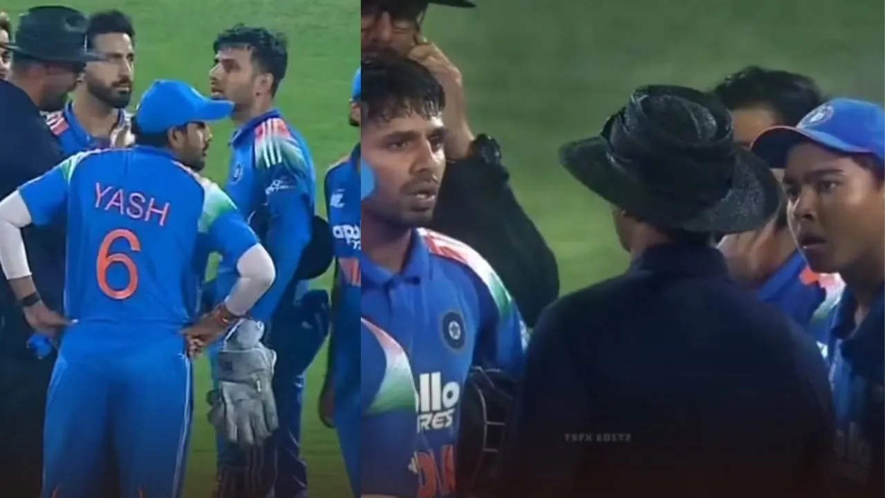 ind a vs pak a catch controversy during india vs Pakistan in asia-cup-rising-stars Jitesh sharma and Vaibhav suryavanshi reaction viral