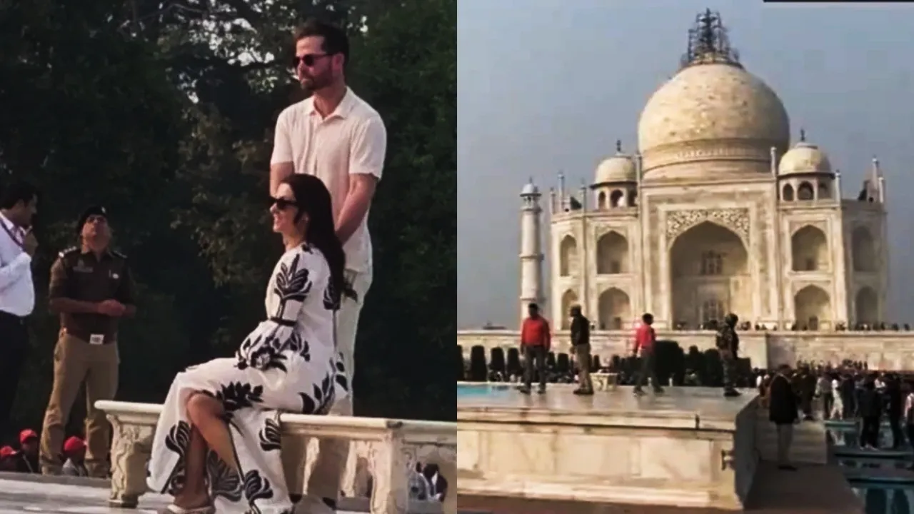 Donald Trump Junior Taj Visit