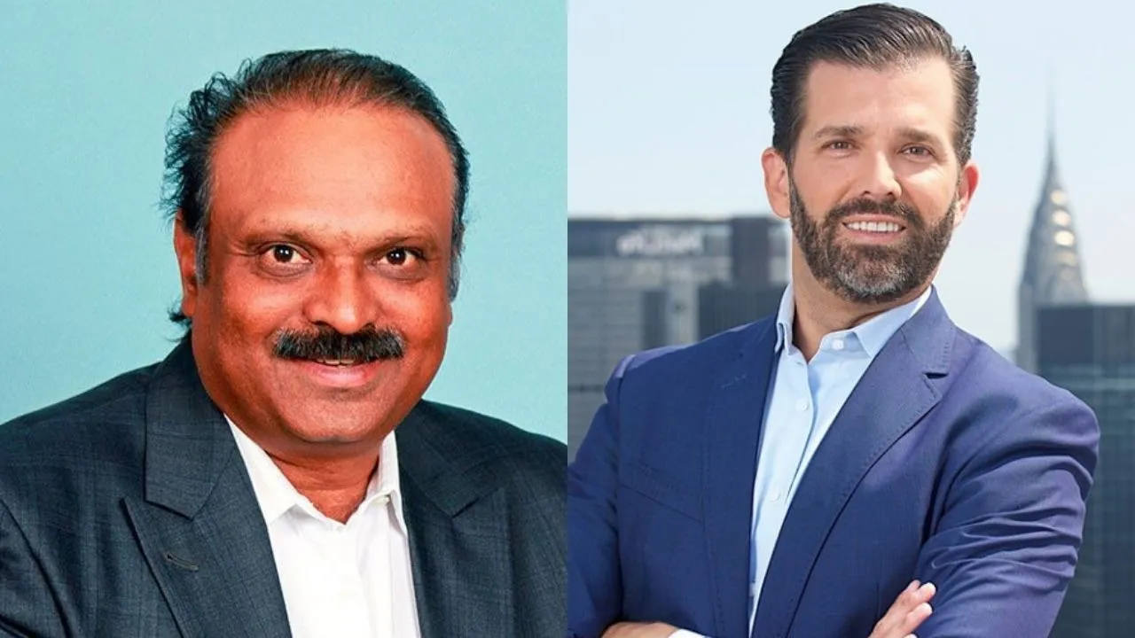Raj Mantena and Donald Trump Jr