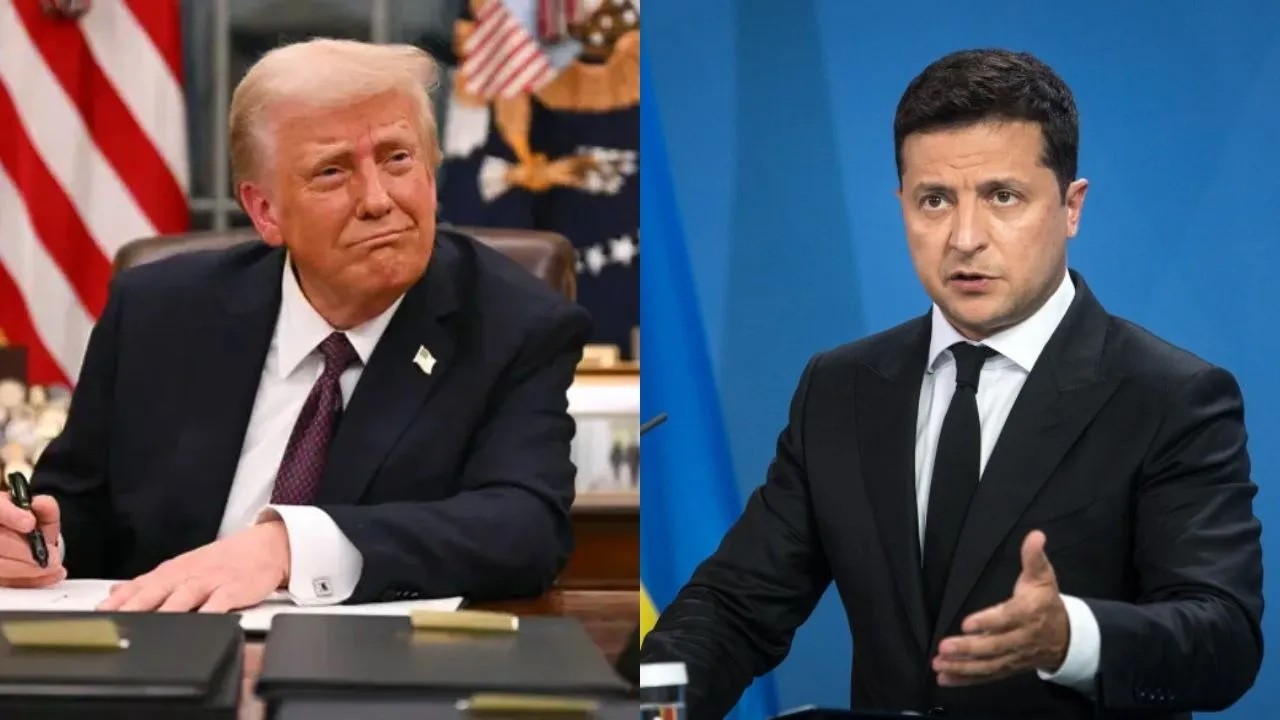 Trump and Zelensky