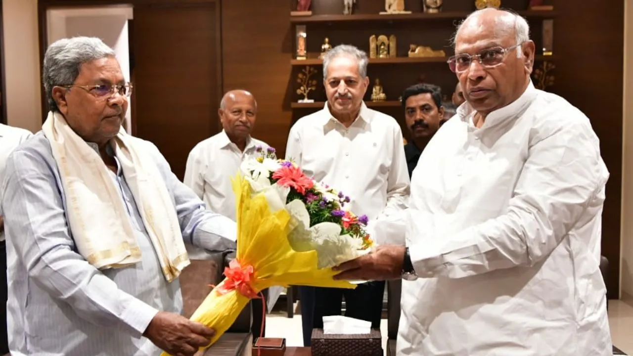 Karnataka CM Siddaramaiah Says no leadership talks with Mallikarjun Kharge