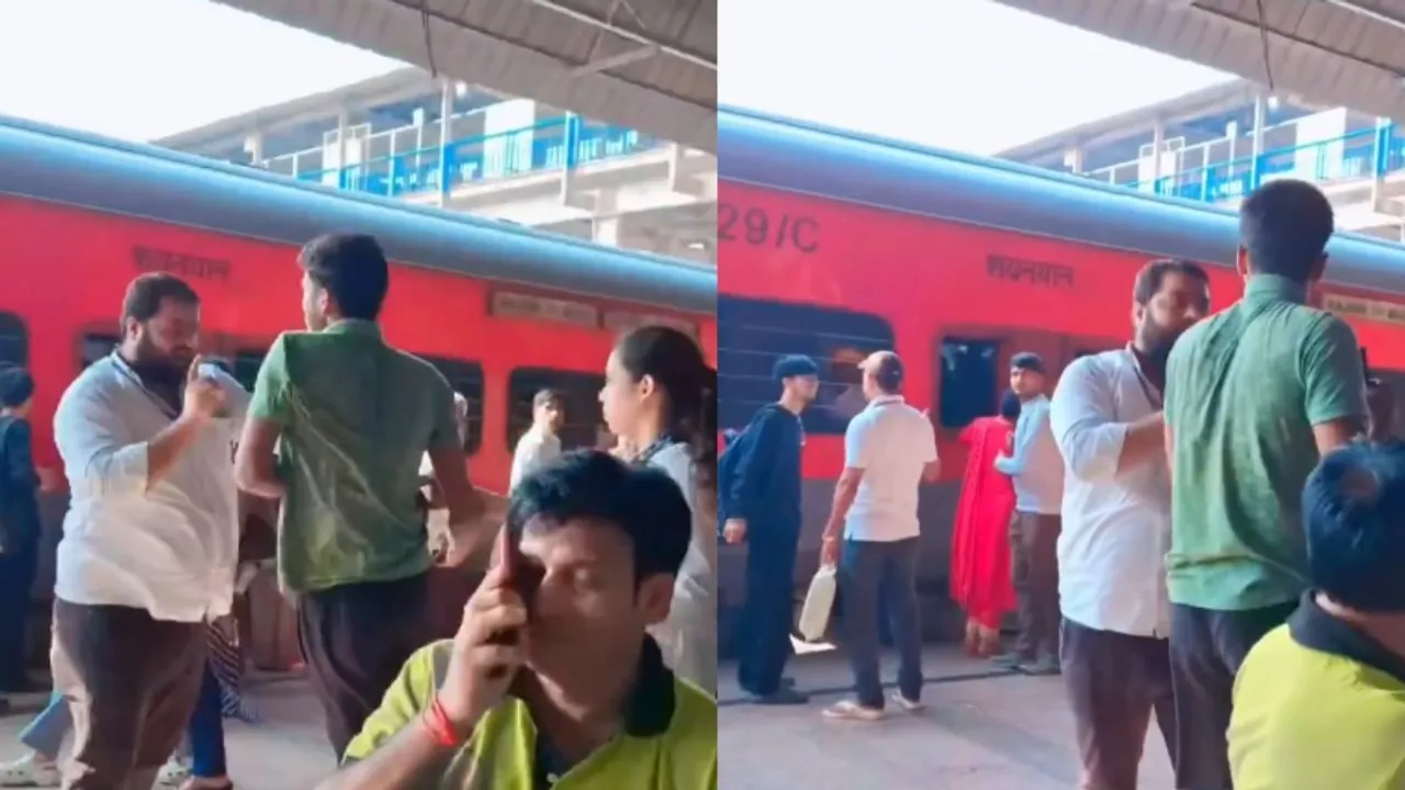 indian train viral video