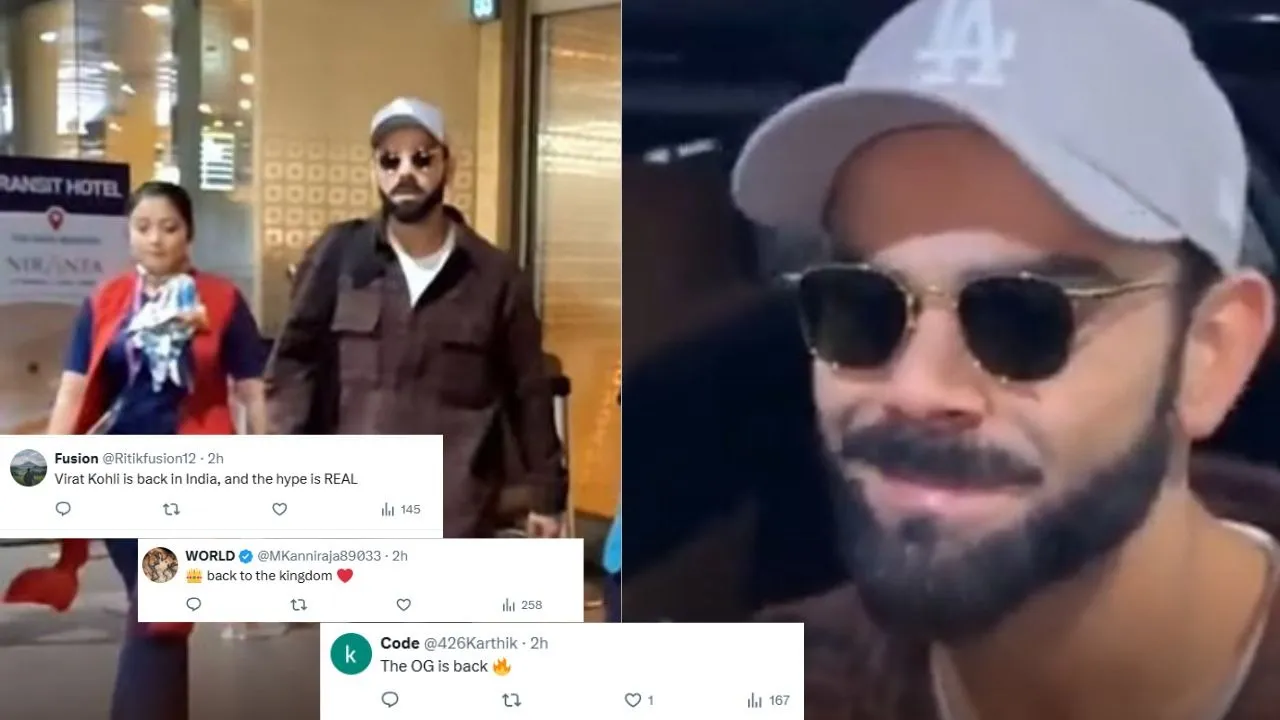 VIRAT KOHLI RETURN INDIA