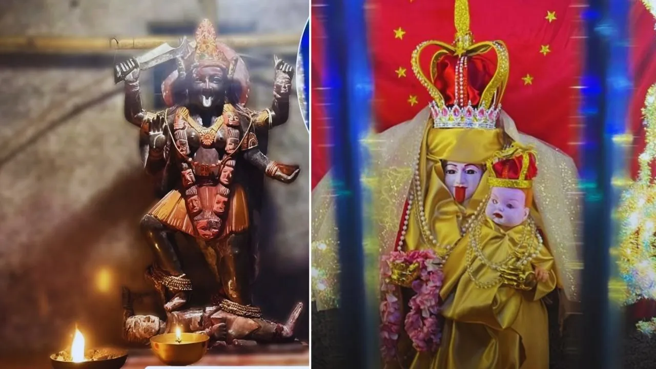 Goddess Kali Idol Decorated like Mother Mary in Chembur Mumbai Sparks Controversy
