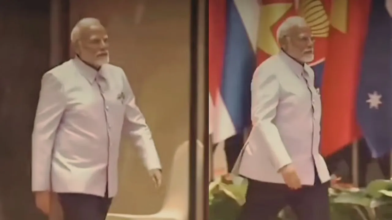 PM Modi Silver Bandhgala Suit Makes Powerful Fashion Statement in G20 Summit trending on Social Media