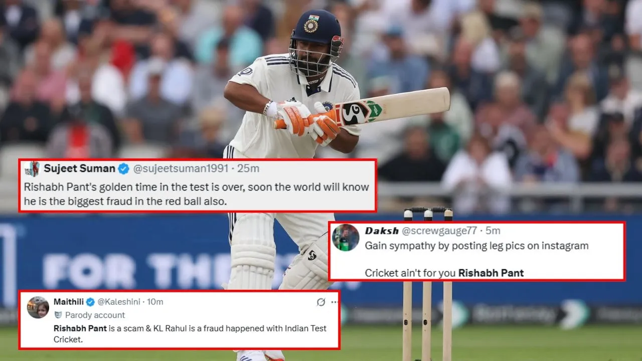 Rishabh Pant Trolled: "ये फेल खिलाड़ी है", गुवाहाटी टेस्ट में ऋषभ पंत के फ्लॉप शो पर भड़के फैंस, सोशल मीडिया पर सुनाई खरी-खोटी