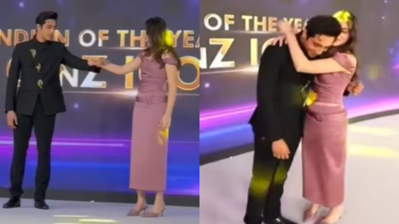 ahaan Pandey aneet padda got gen z award stage romance get viral