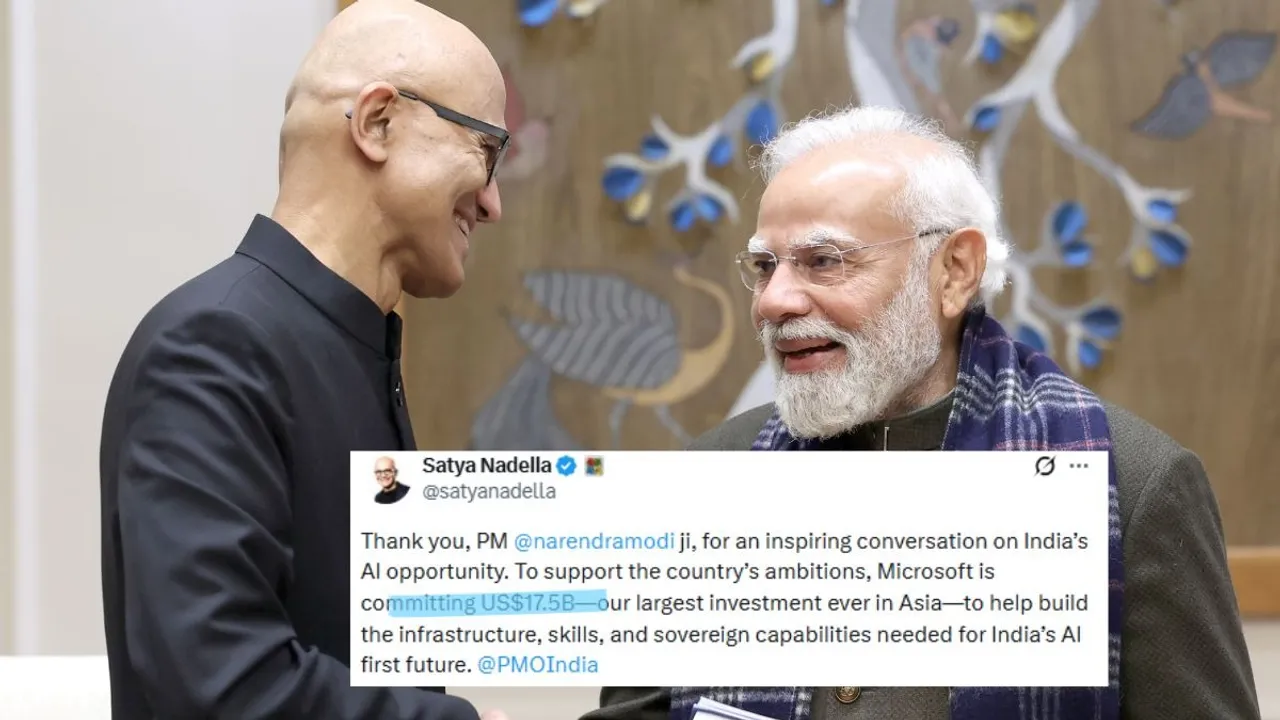 satya nadella and pm modi meet