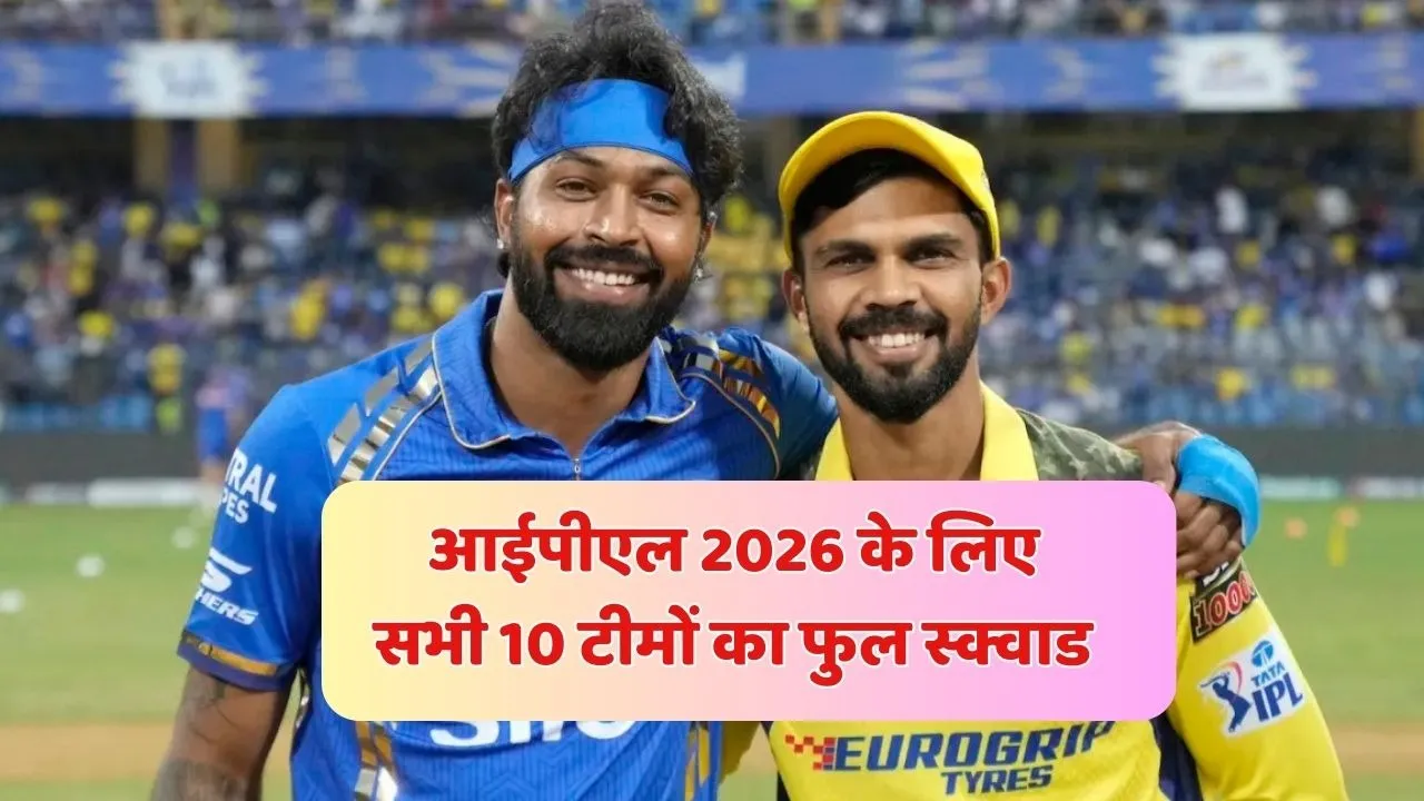 IPL 2026 all Team Full Squad