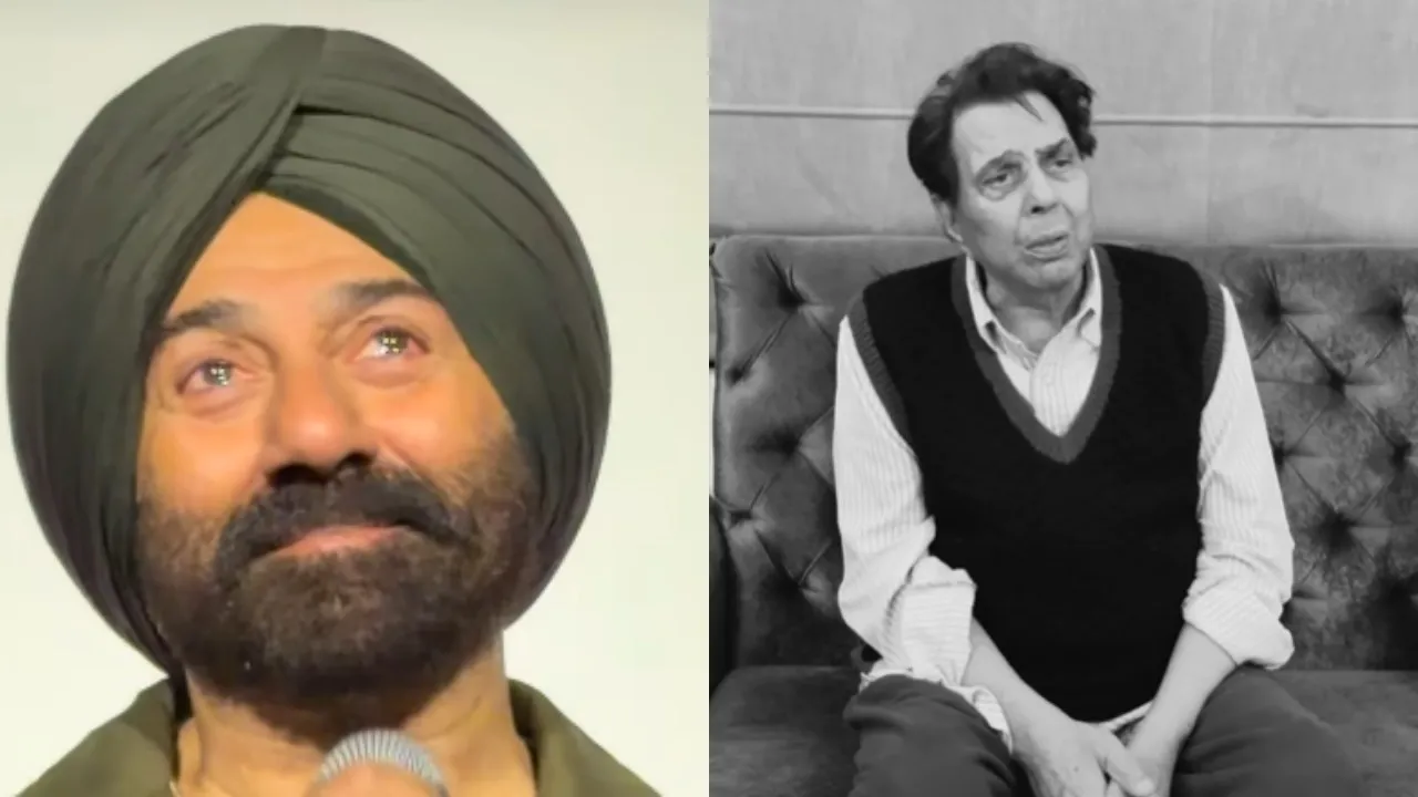 sunny deol in border 2 teaser launch mumbai event seen emotional after Dharmendra death