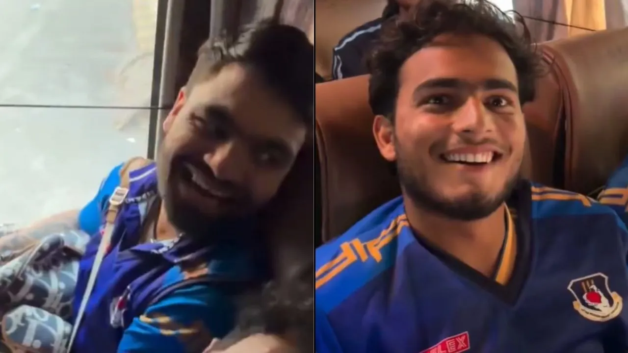 प्रशांत वीर के 14 करोड़ी बनने पर झूम उठे रिंकू सिंह, बस में जमकर मना जश्न, देखें VIDEO