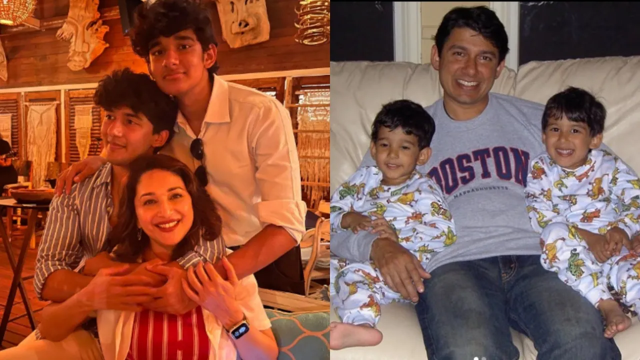 Madhuri dixit talks about her sons in promotion of mrs Deshpande