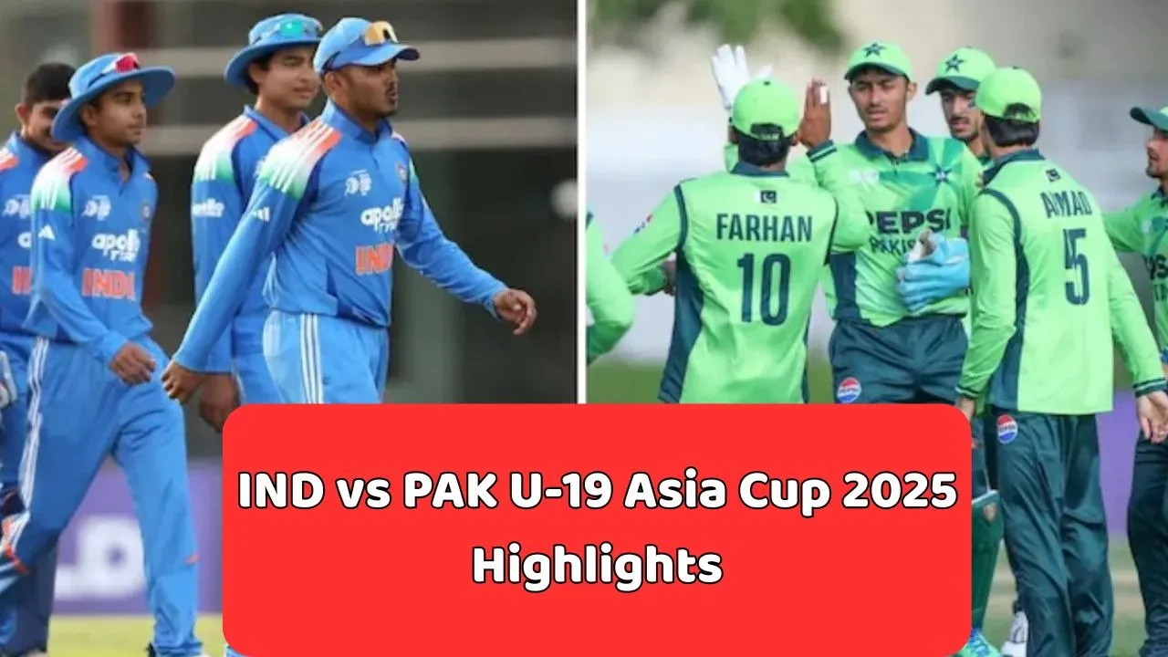 IND U-19 VS PAK U-19 Asia Cup 2025