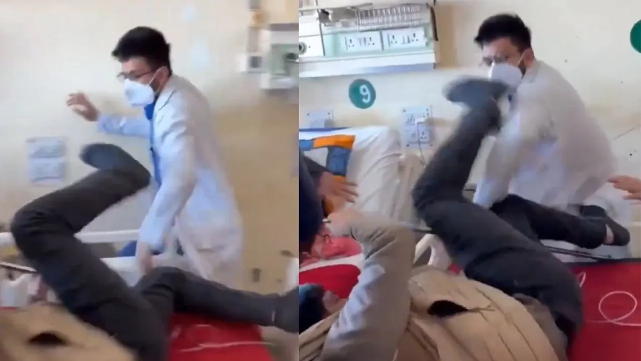 Himachal Pradesh doctor and patient fight video