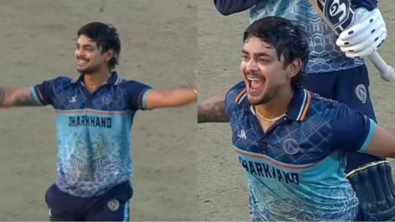 Ishan Kishan century in vijay hazare trophy 2025 against karnataka