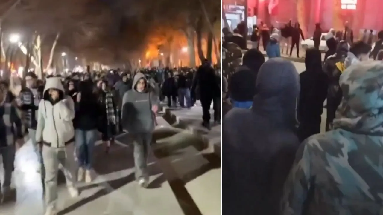 Protest in 21 States of Iran against Ali Khamenei