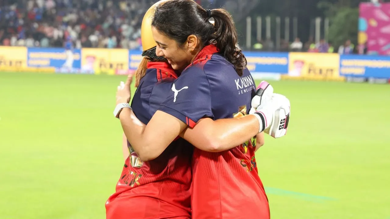 WPL 2026 first match result royal challengers bengaluru beat mumbai indians by 3 wickets