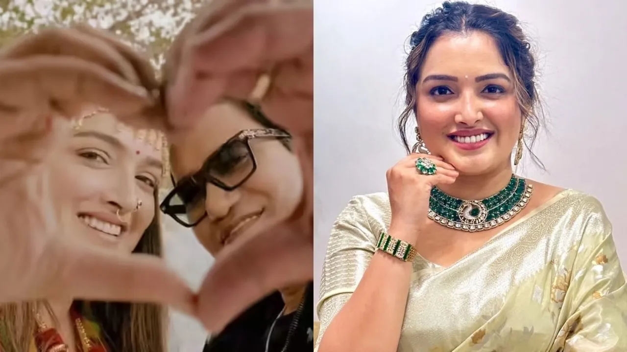 dinesh lal yadav nirahua called Amrapali Dubey dream girl share post on her birthday