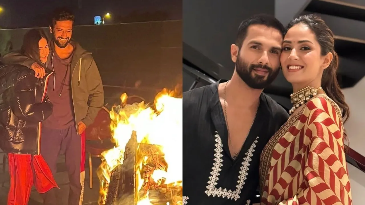 Lohri Festival Celebrate by Bollywood Stars Vicky Kaushal Katrina Kaif Sidharth Malhotra Kiara Advan