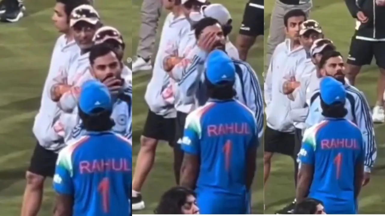 After defeat in Indore loud chants of hay hay gambhir in stadium Virat Kohlis reaction viral
