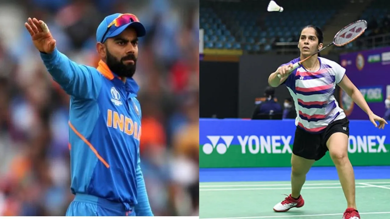 Virat Kohli and saina nehwal