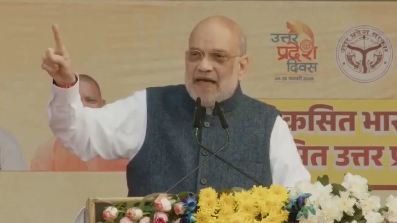 Amit Shah in Lucknow