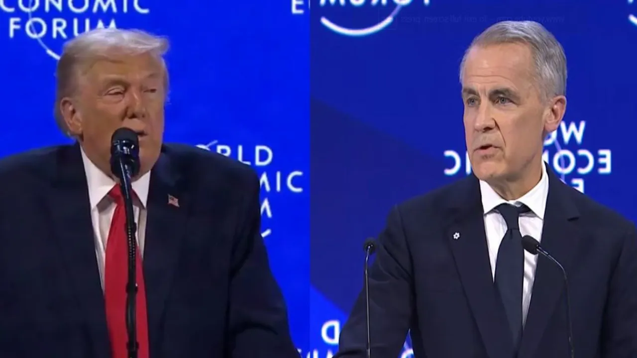 Donald Trump and Prime Minister Mark Carney