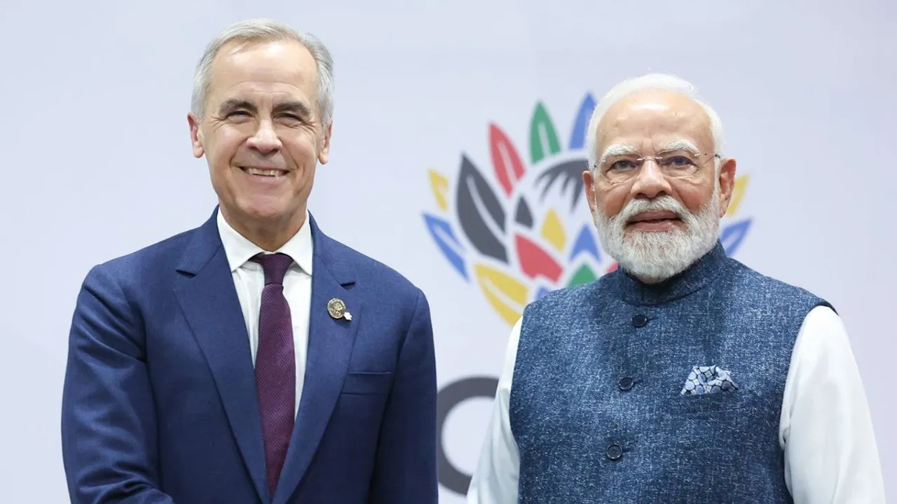 Prime Minister Narendra Modi with Prime Minister Mark Carney