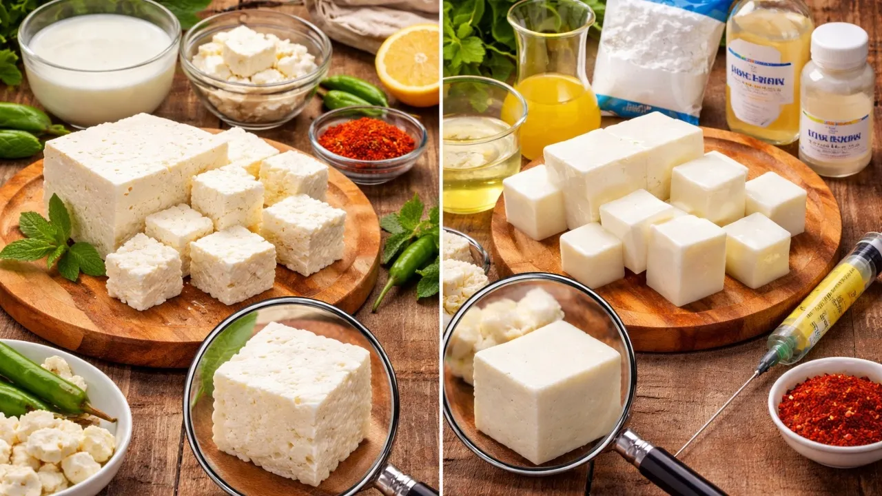 Asli vs Nakli Paneer