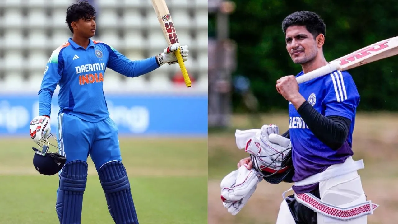 Vaibhav Suryavanshi leave behind shubman gill unmukt chand after scoring 11 runs during ind vs pak under-19 world cup 2026